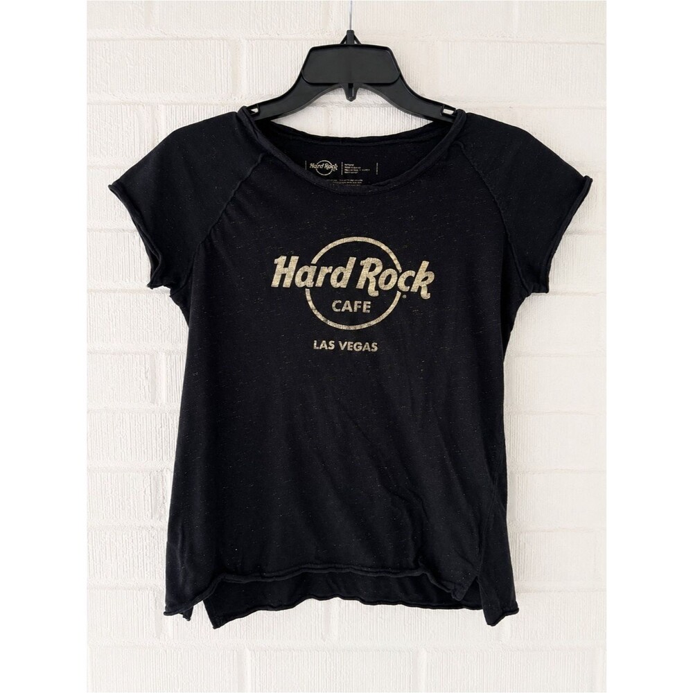 Hard Rock Cafe Las Vegas Baby Tee | Black Graphic Tee | Medium